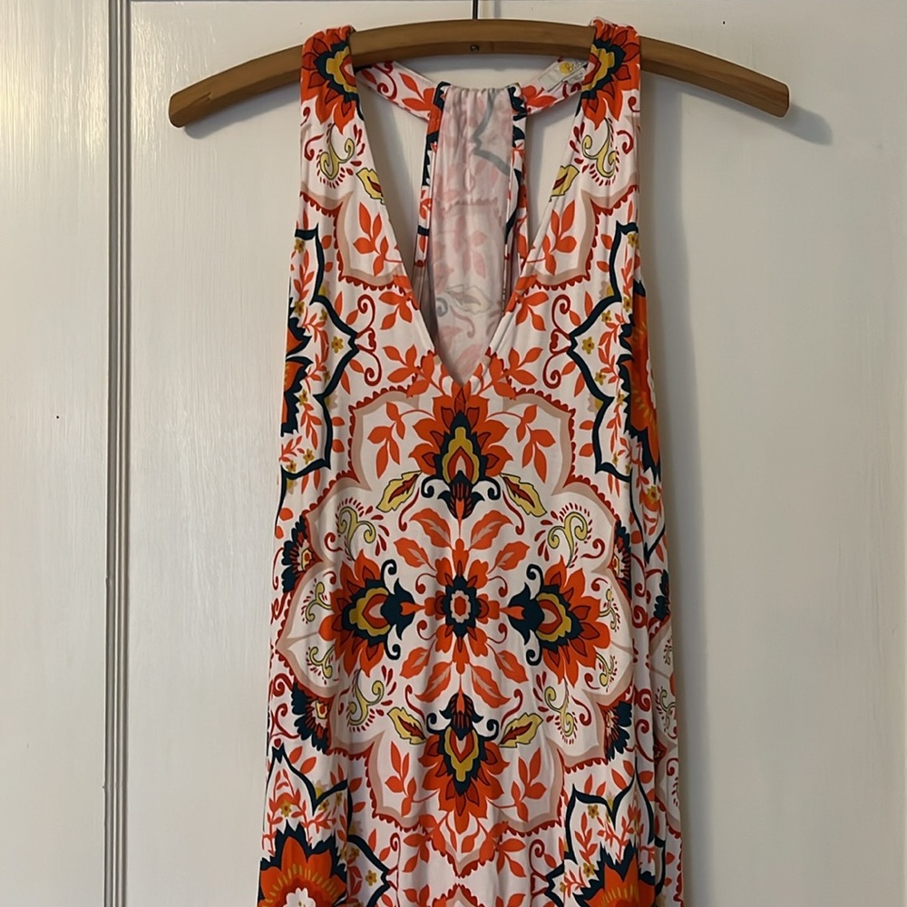 Boden V-Neck Maxi Jersey Dress. Size Small.